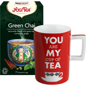 Cadou Ceai verde ecologic Yogi Tea și Cană You are My Cup of Tea