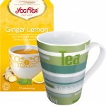 Cadou Ceai ecologic cu ghimbir și lămaie Yogi Tea și Cană Dimineți cu ceai
